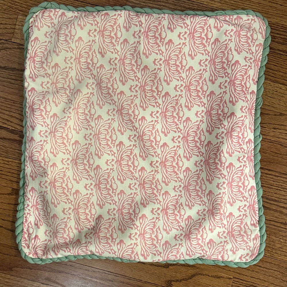 RHODE x West Elm - Floral Pink and Cream Pillow Cover